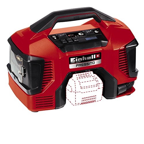 Einhell Power X-Change Hybrid-Kompressor Pressito (Lithium Ionen; Hybridfunktion: mit Stromkabel oder Akku; Hochdruck-, Niederdruckpumpe + Niederdrucksaugfunktion; inkl. 3-tlg. Aufblas-Adapter-Set; ohne Akku und Ladegerät) Einhell Power X-Change Hybrid-Kompressor Pressito (Lithium Ionen; Hybridfunktion: mit Stromkabel oder Akku; Hochdruck-, Niederdruckpumpe + Niederdrucksaugfunktion; inkl. 3-tlg. Aufblas-Adapter-Set; ohne Akku und Ladegerät)